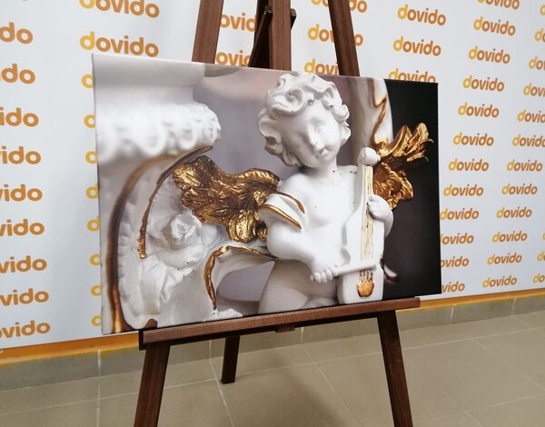 Tablou statuie de înger jucător