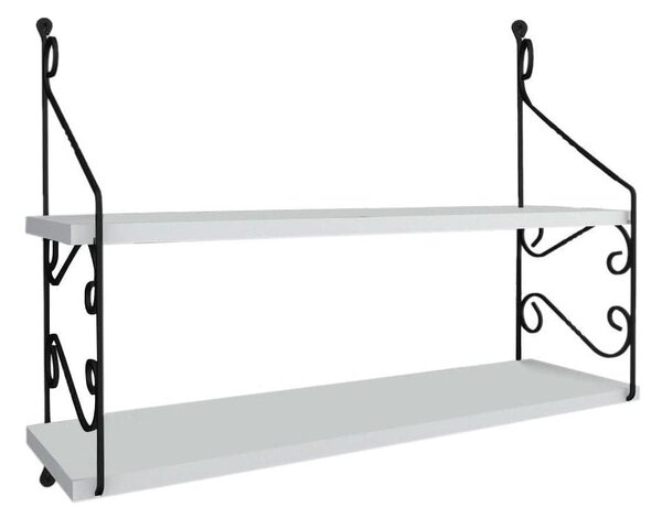 Raft SERAMONI, alb, PAL melaminat, 72x20x51 cm