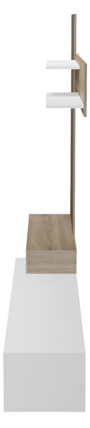 Ansamblu comoda TV Litende Alb 249.4x42.2x199.5 cm