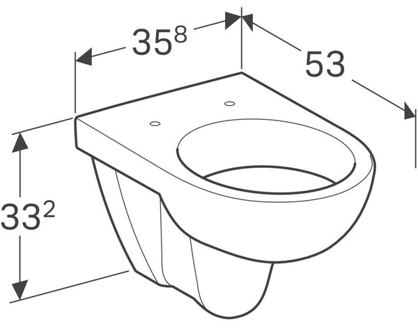 Geberit Selnova vas wc agăţat alb 500.260.01.7