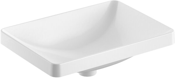 Geberit Variform lavoar 55x40 cm dreptunghiular încastrat alb luciu 500.738.00.2