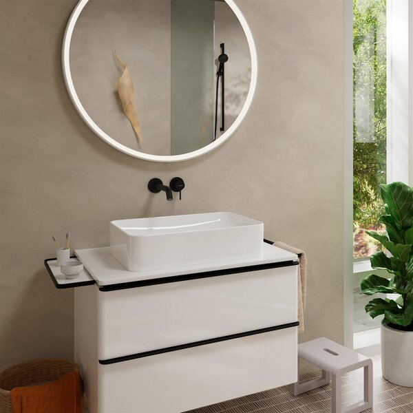Hansgrohe Tecturis S baterie lavoar ascuns negru 73350670