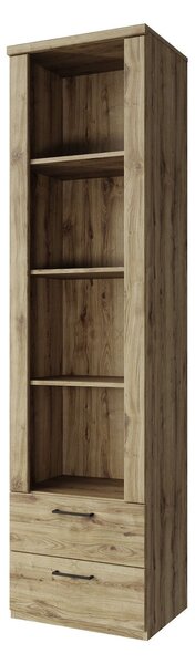 Biblioteca DOORSET, stejar navarra, PAL laminat, 55x41x210 cm