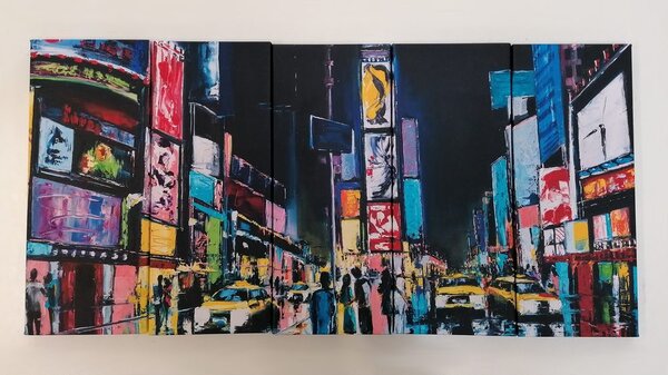 Tablou 5-piese New York colorat