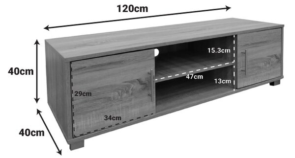 Consola TV Serank Maro 120x40x40 cm
