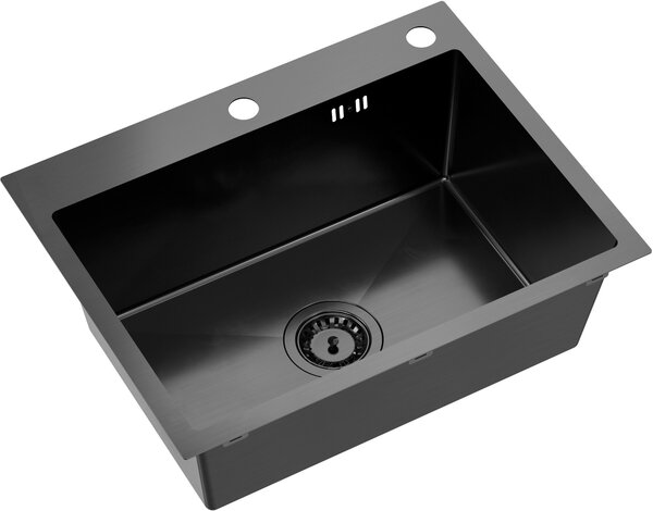 Quadron Luke chiuveta cu baterie și accesorii gri-antracit/gri-antracit ZH5845PVDBLM_3623500_PVDBLM
