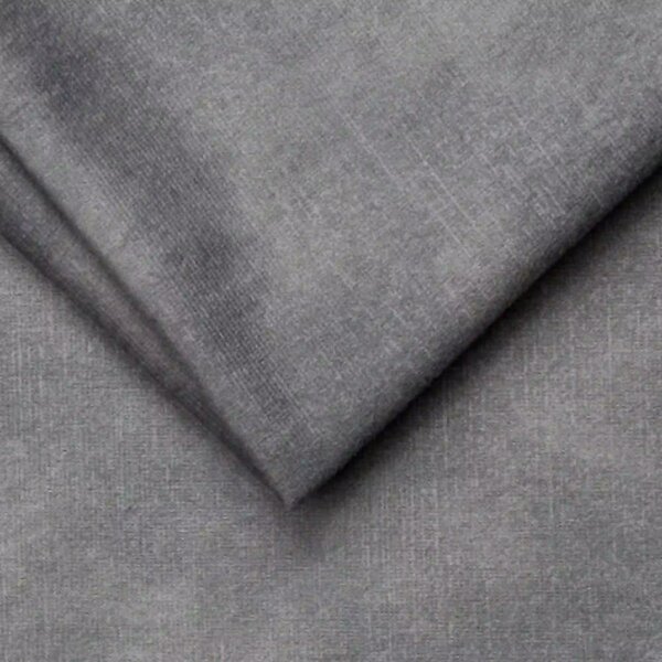 Pat CALYPSO SR 160x200, stofa catifelata gri - Palladium 15, cu somier