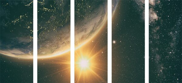 Tablou 5-piese vizualizare din univers