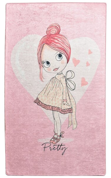 Covor PRETTY, 100x160 cm, forma dreptunghiulara, poliester/stofa catif