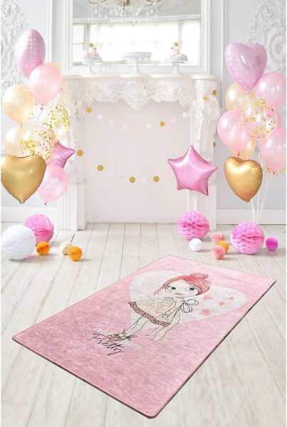 Covor PRETTY, 100x160 cm, forma dreptunghiulara, poliester/stofa catif