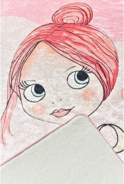 Covor PRETTY, 100x160 cm, forma dreptunghiulara, poliester/stofa catif