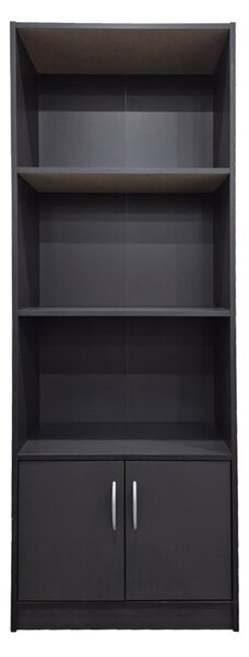 Biblioteca Tekaro Gri inchis 60x29x166 cm