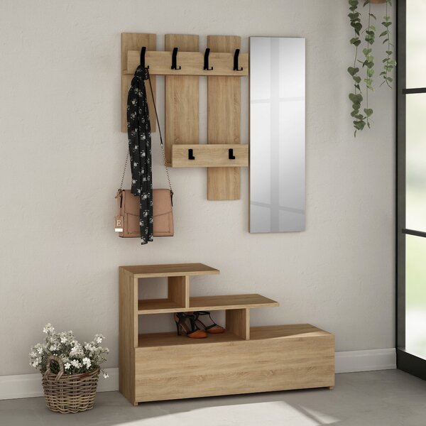 Set de hol Vespa (stejar) (cu oglindă). 1067429