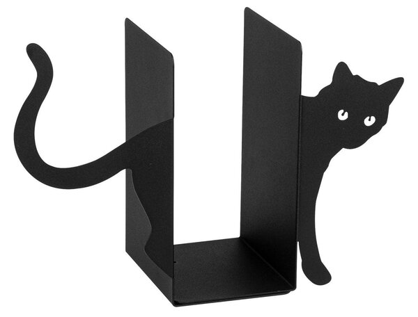 Suport carti KITAP-5, negru, metal, 35x14x22 cm