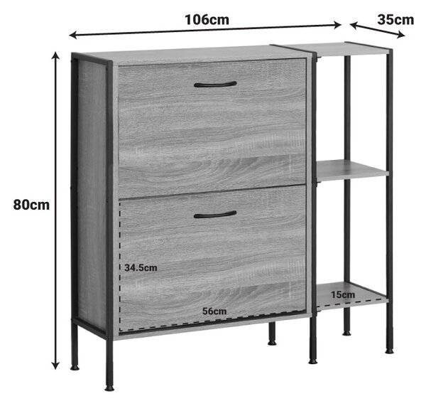 Pantofar Karleva Natural 88x24x87 cm