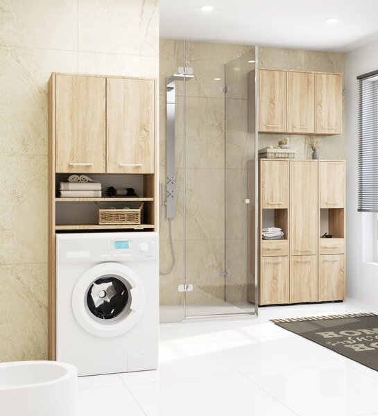 Dulap de baie suspendat Farid TYP5 (Stejar sonoma). Promo -20%. 1069547
