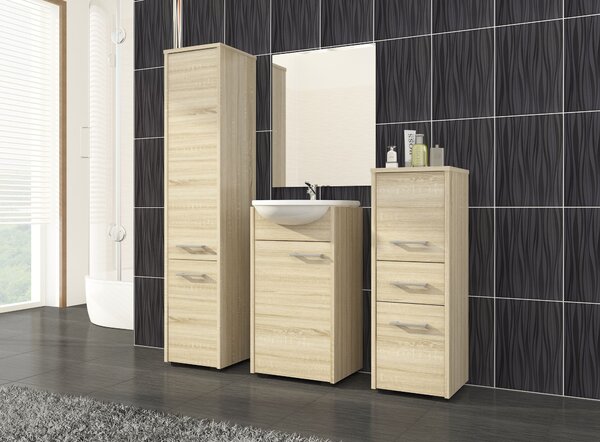Dulap pentru baie Farid TYP4 (stejar sonoma). Promo -18%. 1068911