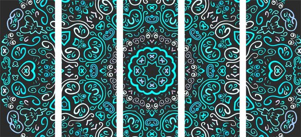 Tablou 5-piese Mandala iubirii