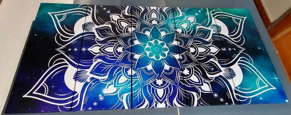 Tablou 5-piese Mandala modernă cu un model oriental