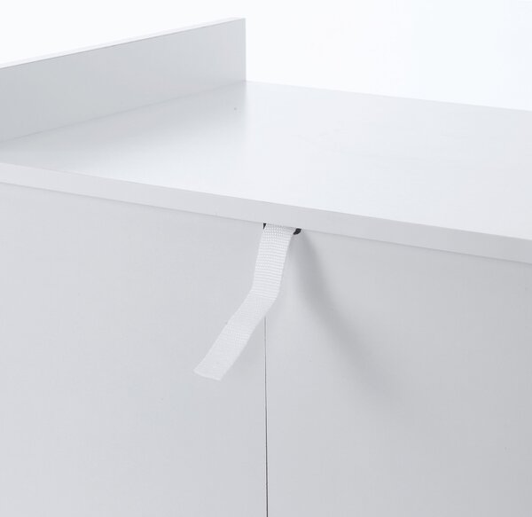 HOMCOM Cărucior Bucătărie Compact cu Dulap și Sertar, Mobilier Multifuncțional, 60x40x77cm, Design Modern | Aosom Romania