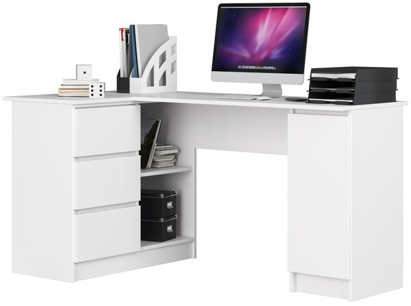Masă PC de colț Bienvenida (alb) (S). Promo -21%. 1117058