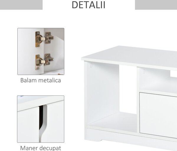 Mobilier Suport TV de pana la 45" HOMCOM cu Dulap si Etajere | Aosom Romania