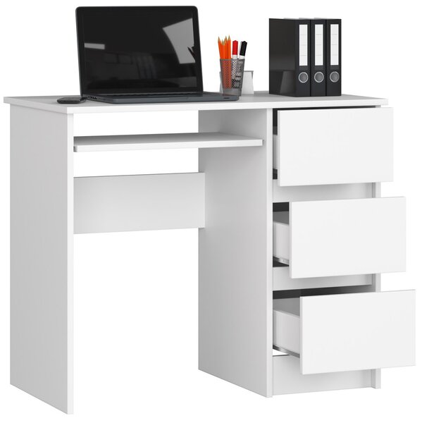 Masă PC Benicio (alb) (D). Promo -18%. 1068981