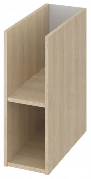 Cersanit Moduo, set dulap baie cu chiuveta blat 80x45x95 cm, stejar lucios alb, S801-446