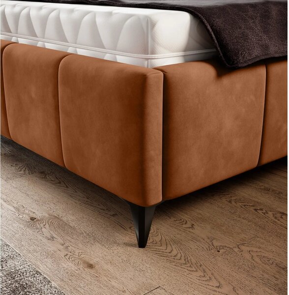 Pat NAOMI SR 140x200, personalizabil, somiera metalica si sistem de re