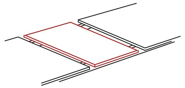 Masa DOMINGO, stejar natural/negru, PAL laminat, 100/250x100x76 cm