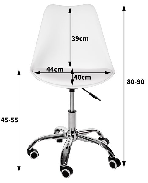 Scaun de birou Feruz (alb). Promo -19%. 1069104
