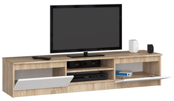 Masă TV Keanu K160 2D 1P (stejar sonoma + alb). Promo -13%. 1069117