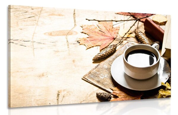 Tablou o cană de cafea de toamnă