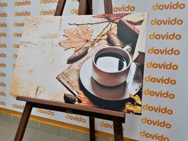 Tablou o cană de cafea de toamnă