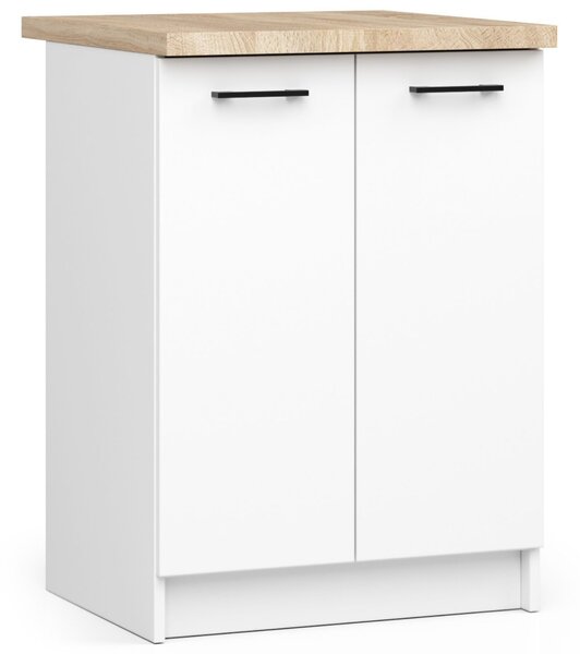 Dulap inferior de bucătărie Ozara S60 2D (alb). Promo -23%. 1069129