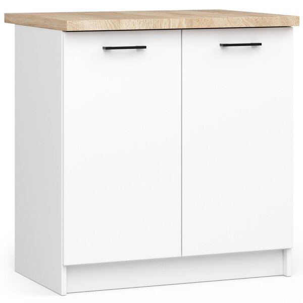 Dulap inferior de bucătărie Ozara S80 2D (alb). Promo -13%. 1069130