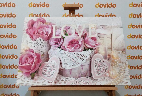 Tablou decor romantic în stilul vintage