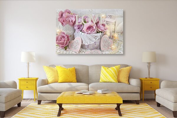Tablou decor romantic în stilul vintage