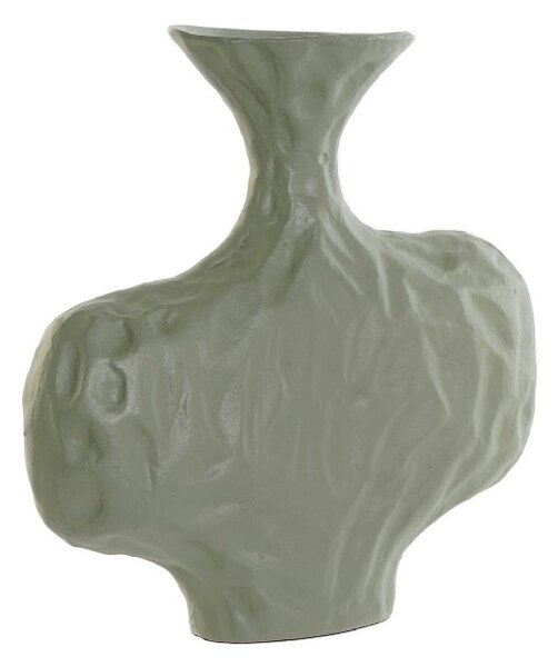 Vaza Texture din aluminiu verde 21 cm