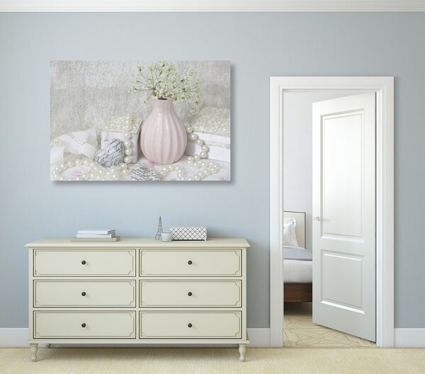 Tablou natura moartă Shabby Chic de lux