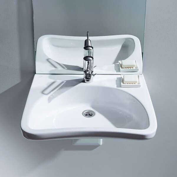 Roca Access Dostępna Łazienka lavoar 66x55 cm clasică pentru persoane cu dizabilități alb luciu A32723500P
