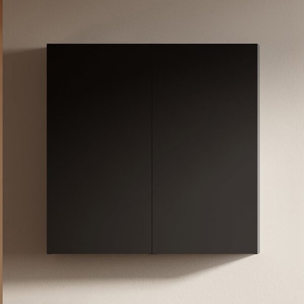 Elita For All dulap 50x12.6x80 cm laterala pe perete negru RE140500067160