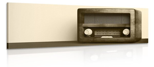 Tablou retro radio în design sepia