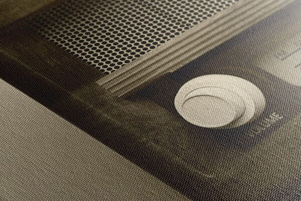 Tablou retro radio în design sepia