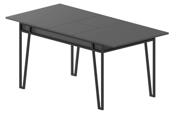 Masa extensibila 855DTE4603, gri inchis/negru, PAL melaminat/metal, 13
