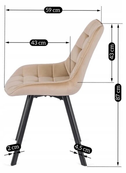 Scaun sufragerie Roprodocun (bej) . Promo -19%. 1118954