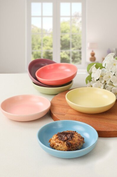 Set 6 boluri 275KRM1596, multicolor, ceramica, 13 cm