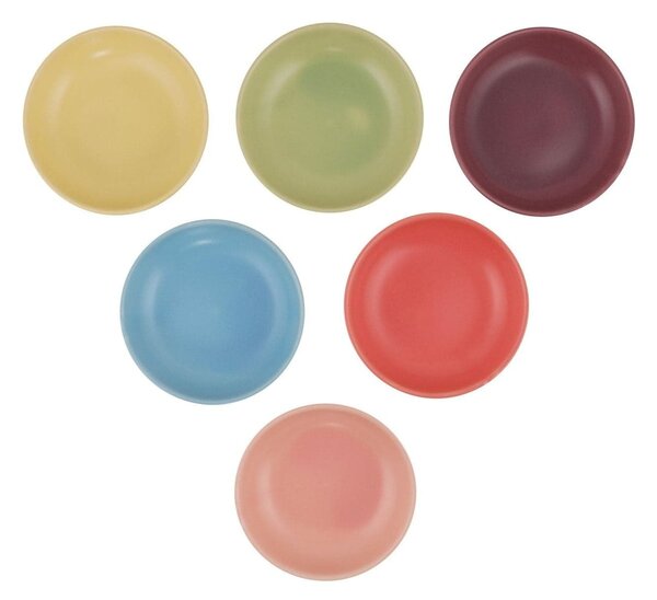 Set 6 boluri 275KRM1596, multicolor, ceramica, 13 cm
