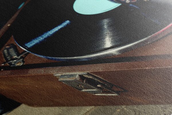 Tablou gramofon cu o placă de vinil