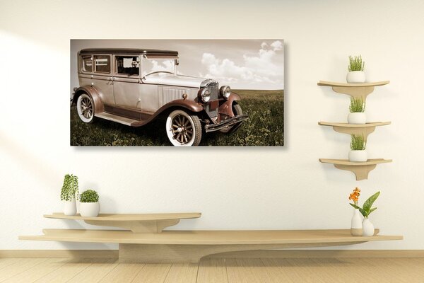 Tablou retro autovehiculul american